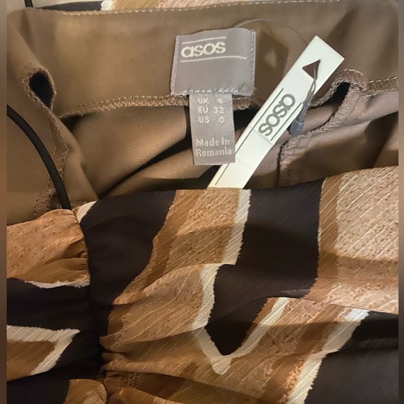 Ruched Abstract Print Midi Dress - Picture 6 of 6